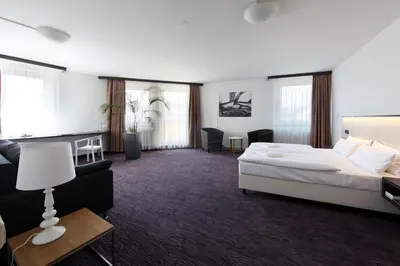Ein Bett oder Betten in einem Zimmer der Unterkunft Dietrich-Bonhoeffer-Hotel Berlin Mitte