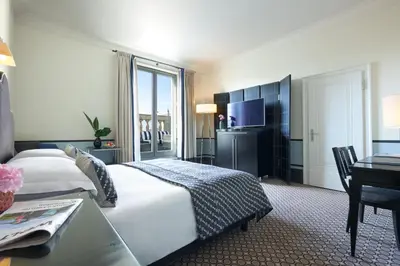 Ein Bett oder Betten in einem Zimmer der Unterkunft Hotel De Rome Berlin