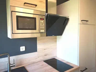 Küche/Küchenzeile in der Unterkunft appartement marléne