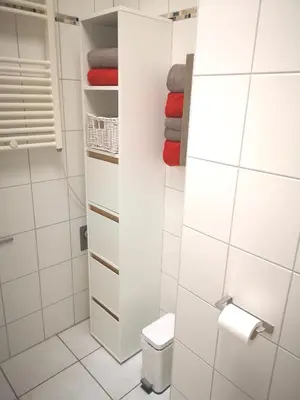 Ein Badezimmer in der Unterkunft appartement marléne