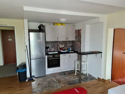 Küche/Küchenzeile in der Unterkunft Landhotel Löwenbruch