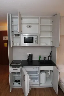 Küche/Küchenzeile in der Unterkunft Landhotel Löwenbruch