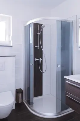 Ein Badezimmer in der Unterkunft Glindower Alpen Pension