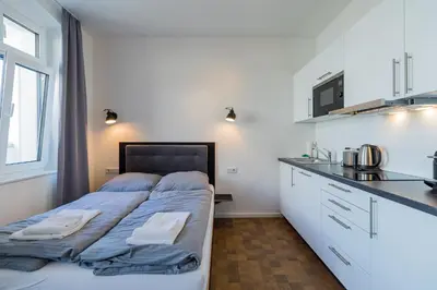 Küche/Küchenzeile in der Unterkunft Nena Apartments Hermannplatz