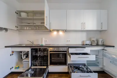Küche/Küchenzeile in der Unterkunft Nena Apartments Hermannplatz