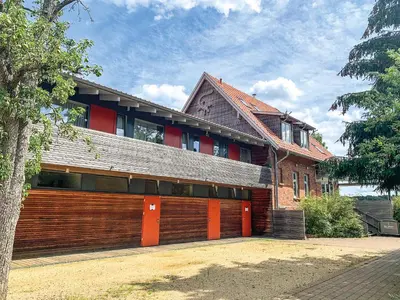 Das Gebäude in dem sich die Ferienwohnung befindet