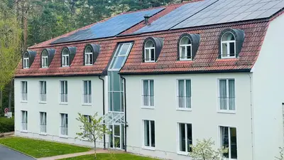 Das Gebäude in dem sich das Hotel befindet