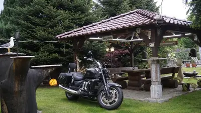 Ein Garten an der Unterkunft Heckes Ferienwohnung