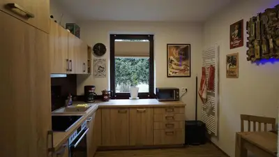 Küche/Küchenzeile in der Unterkunft Heckes Ferienwohnung
