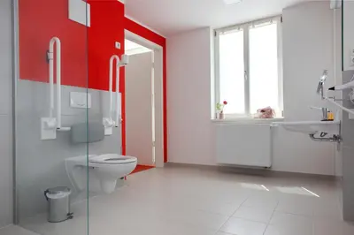 Ein Badezimmer in der Unterkunft Gästehaus Reckahn der Rochow Akademie