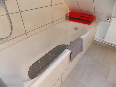 Ein Badezimmer in der Unterkunft Ferienwohnung Mohnblume