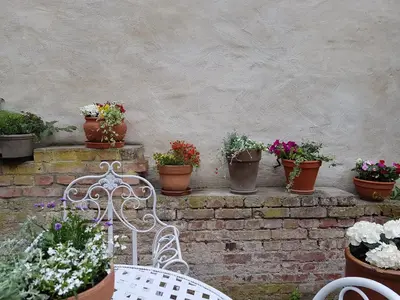Ein Garten an der Unterkunft Alte Lebkuchenfabrik