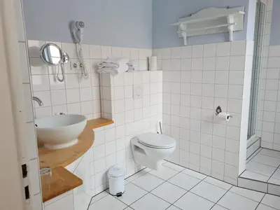 Ein Badezimmer in der Unterkunft Alte Lebkuchenfabrik