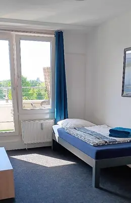 Ein Bett oder Betten in einem Zimmer der Unterkunft Zimmer zentral in Berlin