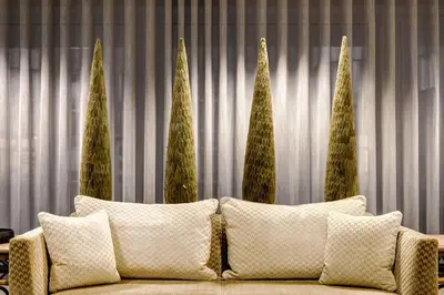 Ein Sitzbereich in der Unterkunft The Mandala Suites
