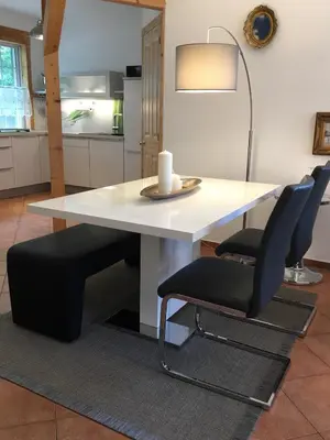 Küche/Küchenzeile in der Unterkunft Ferienhaus Ahornallee