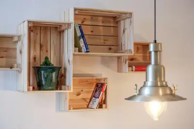 Die Bibliothek in der Ferienwohnung