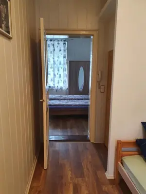 Ein Bett oder Betten in einem Zimmer der Unterkunft Ferienwohnung