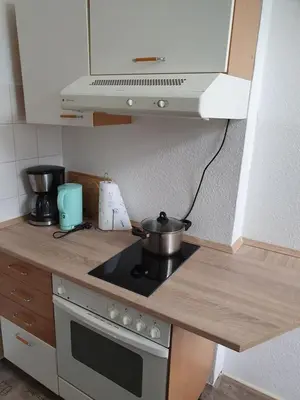 Küche/Küchenzeile in der Unterkunft Ferienwohnung
