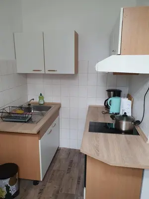 Küche/Küchenzeile in der Unterkunft Ferienwohnung