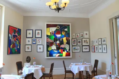Ein Restaurant oder anderes Speiselokal in der Unterkunft Hotel Hansablick