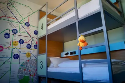 Ein Bett oder Betten in einem Zimmer der Unterkunft Grand Hostel Berlin Urban