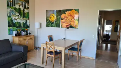 Ein Sitzbereich in der Unterkunft TopDomizil Apartments Berlin Mitte