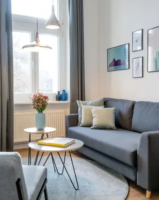 Ein Sitzbereich in der Unterkunft BENSIMON apartments Mitte/Wedding
