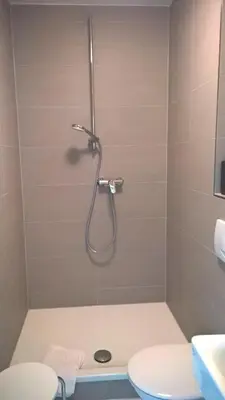 Ein Badezimmer in der Unterkunft Pension Zeitlos