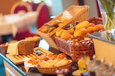 Essen im Hotel oder in der Nähe