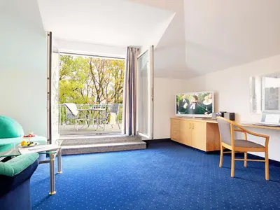 Ein Sitzbereich in der Unterkunft INSELHOTEL Potsdam