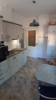 Küche/Küchenzeile in der Unterkunft Haus am Zemminsee