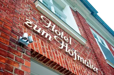 Ein Zertifikat, Auszeichnung, Logo oder anderes Dokument, das in der Unterkunft Hotel zum Hofmaler ausgestellt ist