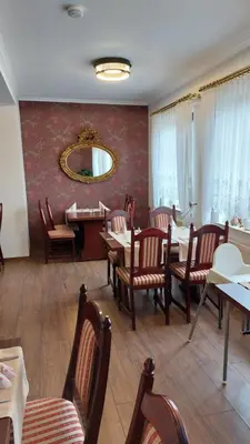 Ein Sitzbereich in der Unterkunft Hotel & Restaurant Lindengarten