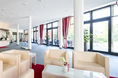 Ein Sitzbereich in der Unterkunft Bildungszentrum Erkner