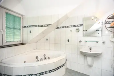 Ein Badezimmer in der Unterkunft Haus Belger