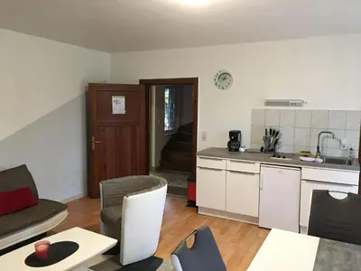Küche/Küchenzeile in der Unterkunft Ferienhaus am Beetzsee