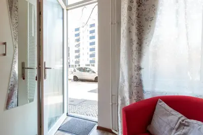 Ein Sitzbereich in der Unterkunft K&S Apartments