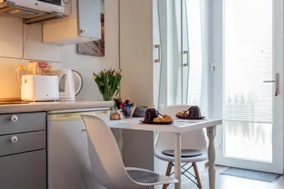 Küche/Küchenzeile in der Unterkunft K&S Apartments