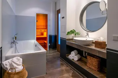 Ein Badezimmer in der Unterkunft Sunday Resort Hafendorf Rheinsberg