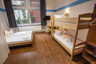 Ein Bett oder Betten in einem Zimmer der Unterkunft acama Hotel & Hostel Kreuzberg