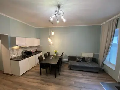 Küche/Küchenzeile in der Unterkunft K&S Apartments