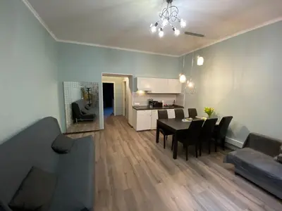 Küche/Küchenzeile in der Unterkunft K&S Apartments