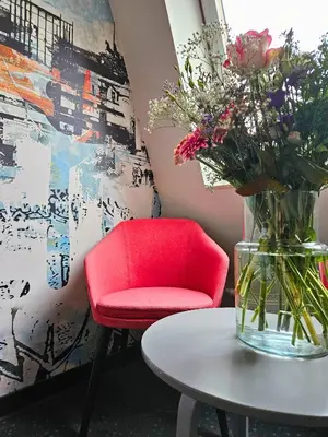 Ein Sitzbereich in der Unterkunft Good Morning Berlin City West