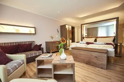 Ein Bett oder Betten in einem Zimmer der Unterkunft Hotel Weiss