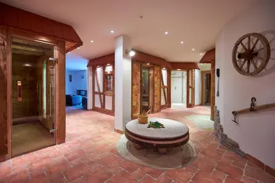 Ein Badezimmer in der Unterkunft Hotel Weiss