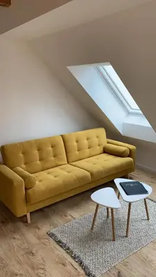 Ein Sitzbereich in der Unterkunft Landgasthof Alter Krug Potsdam OT Marquardt