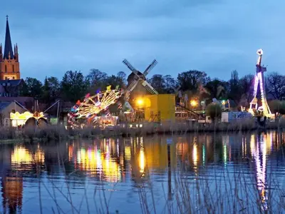 Blick auf einen Fluss in der Nähe der Ferienwohnung