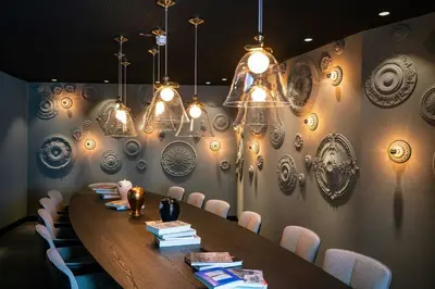 Der Geschäftsbereich oder Konferenzraum in der Unterkunft Motel One Berlin Ku'Damm