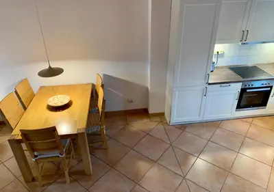 Küche/Küchenzeile in der Unterkunft Ferienhaus mit Bootssteg am See in Rheinsberg